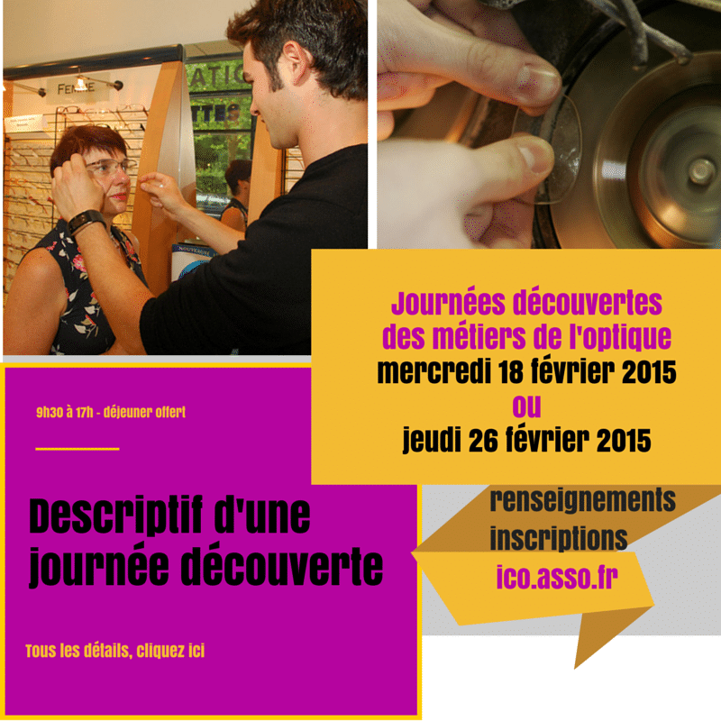 journée découverte métier d'opticien ICO