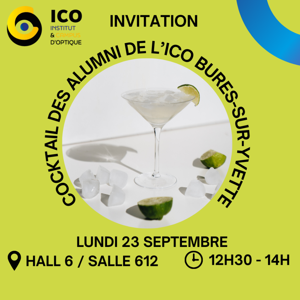 cocktail des alumni de l'institut et campus d'optique de Bures-sur-Yvette lundi 23 septembre 2024 au Silmo Paris