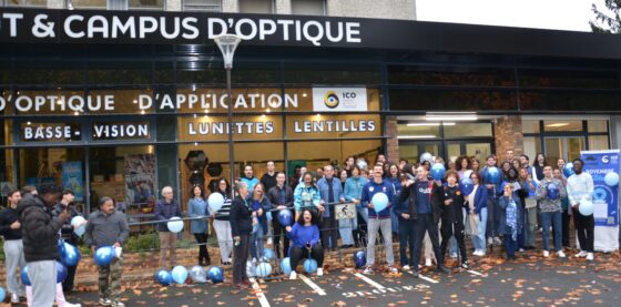 Novembre bleu sensibilisation aux cancers masculins à l'ICO campus optique au sud de Paris