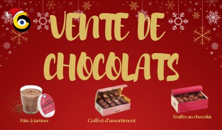 vente solidaire chocolats Noel 2025