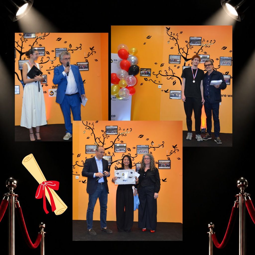 remise des diplômes 2026 à l'ICO institut d'optique lunetterie de Bures sur yvette